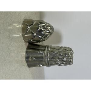 Vintage Lenox Kirk Stieff Pewter Asparagus Artichoke Salt Pepper Shakers